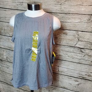 Member Mark everyday Perforated Tank top Gray women Medium